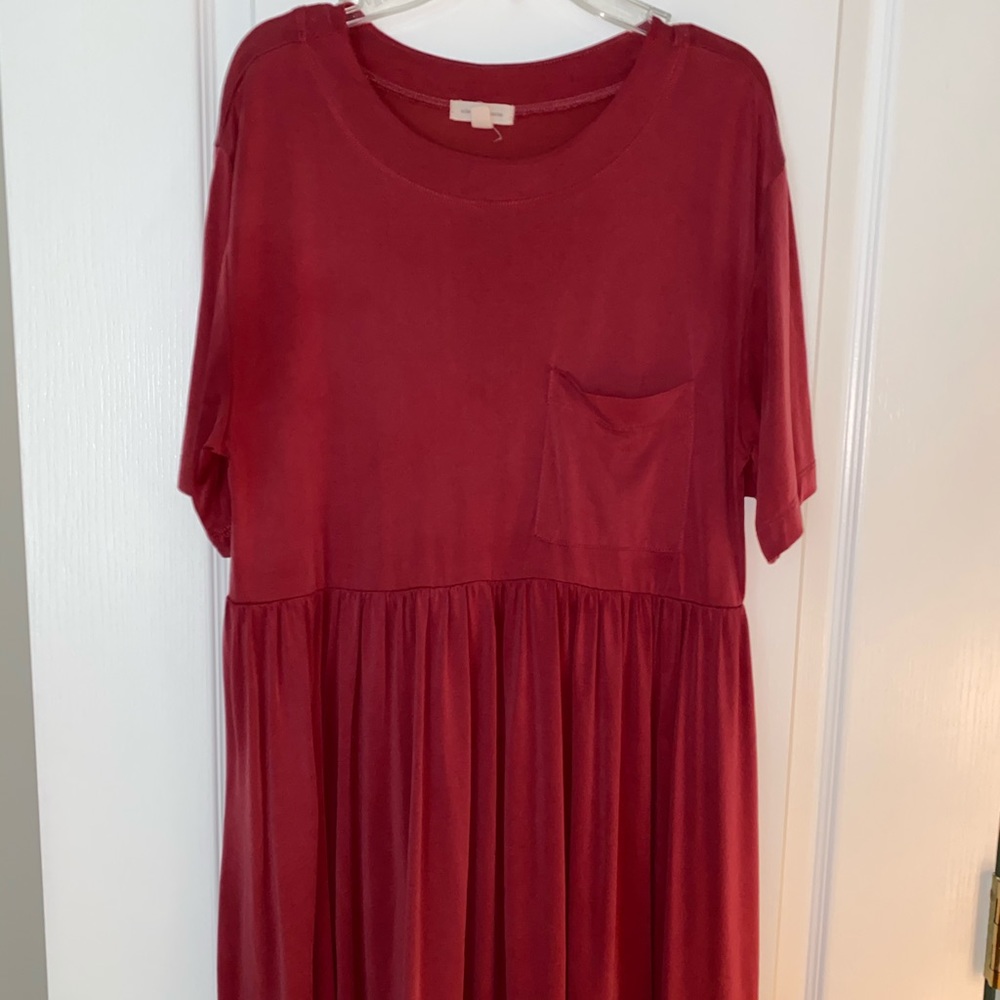 Red pinkish dress